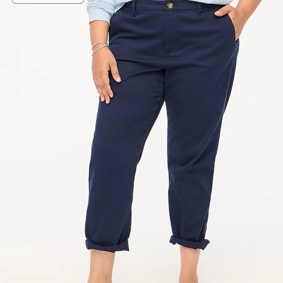 J crew High-rise girlfriend chino pant - Picture 1 of 6